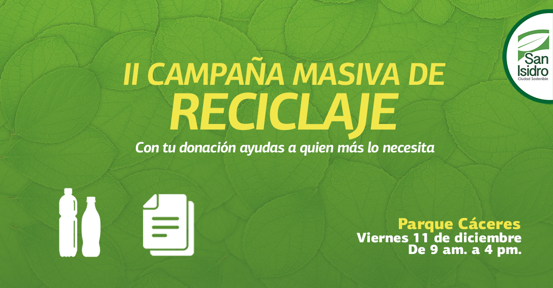Segunda campaña “San Isidro Recicla”