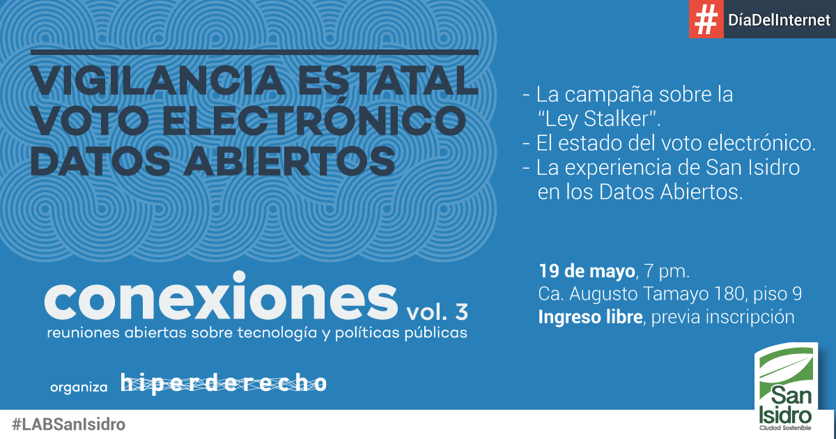 Conversatorio: Vigilancia estatal, voto electrónico y datos abiertos