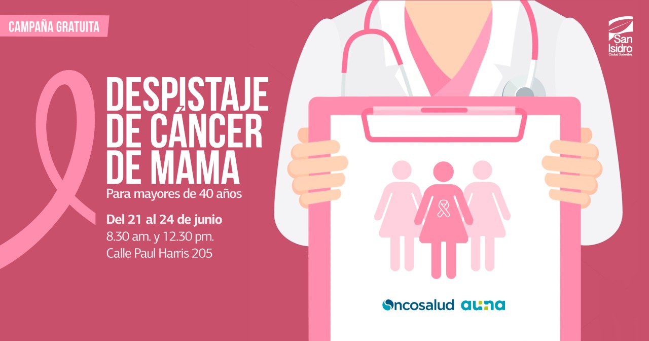 Despistaje de cáncer de mama 24 de junio