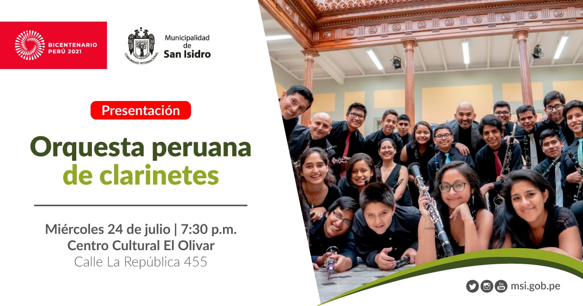 Presentación: Orquesta peruana de clarinetes