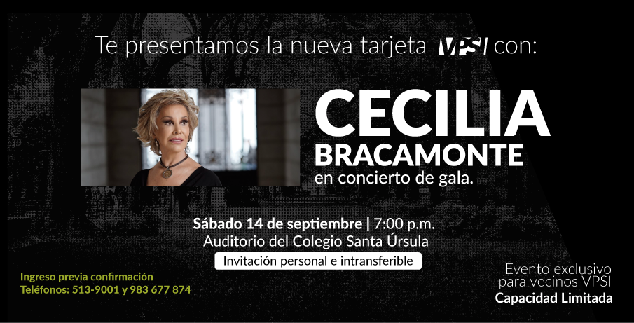 Vecinos VPSI: Cecilia Bracamonte en concierto