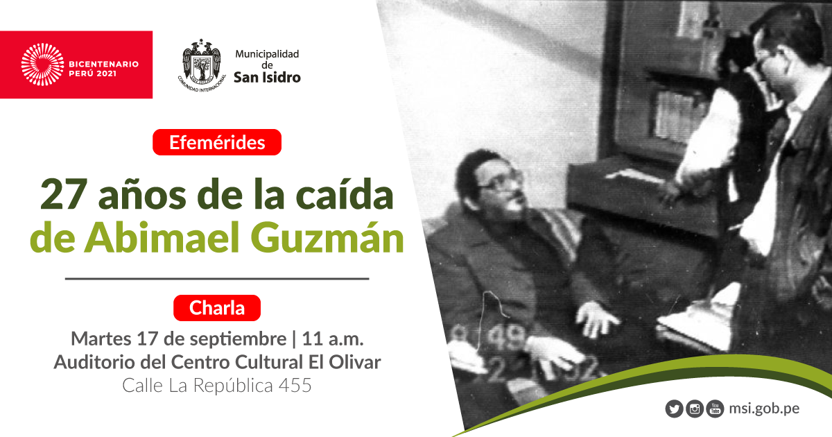 Charla: 27 años de la caída de Abimael Guzmán