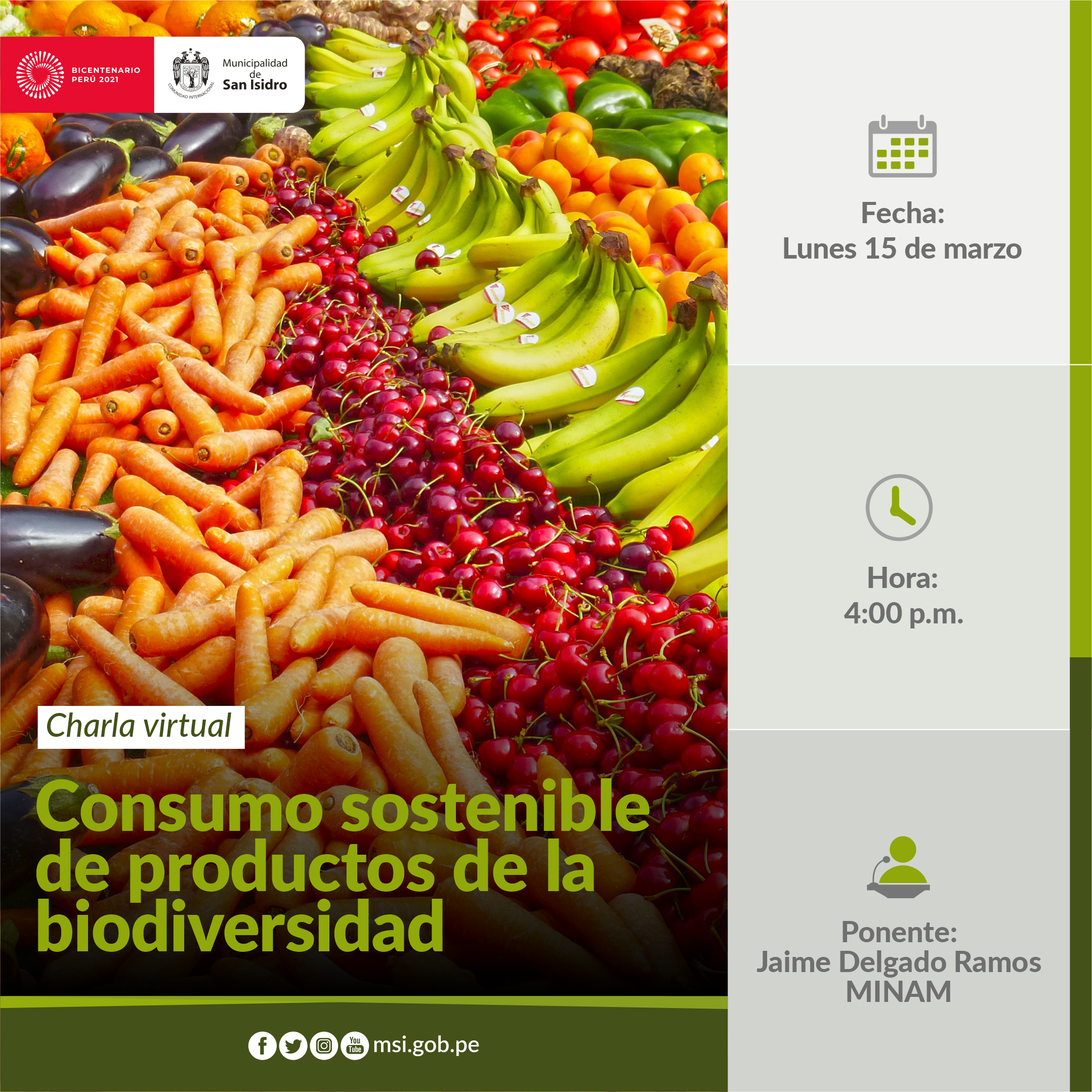 Consumo sostenible de productos de la biodiversidad