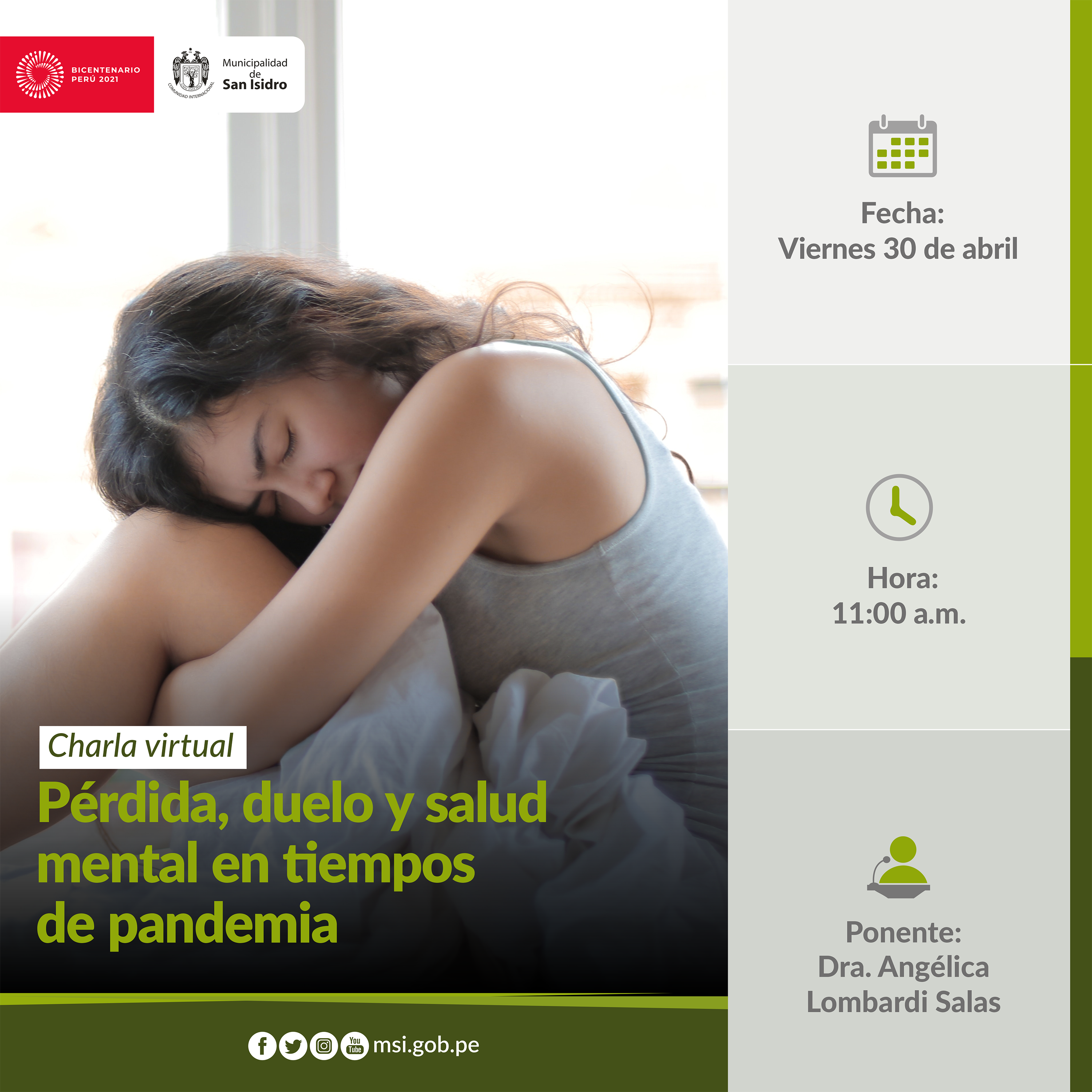 Pérdida, duelo y salud mental en pandemia