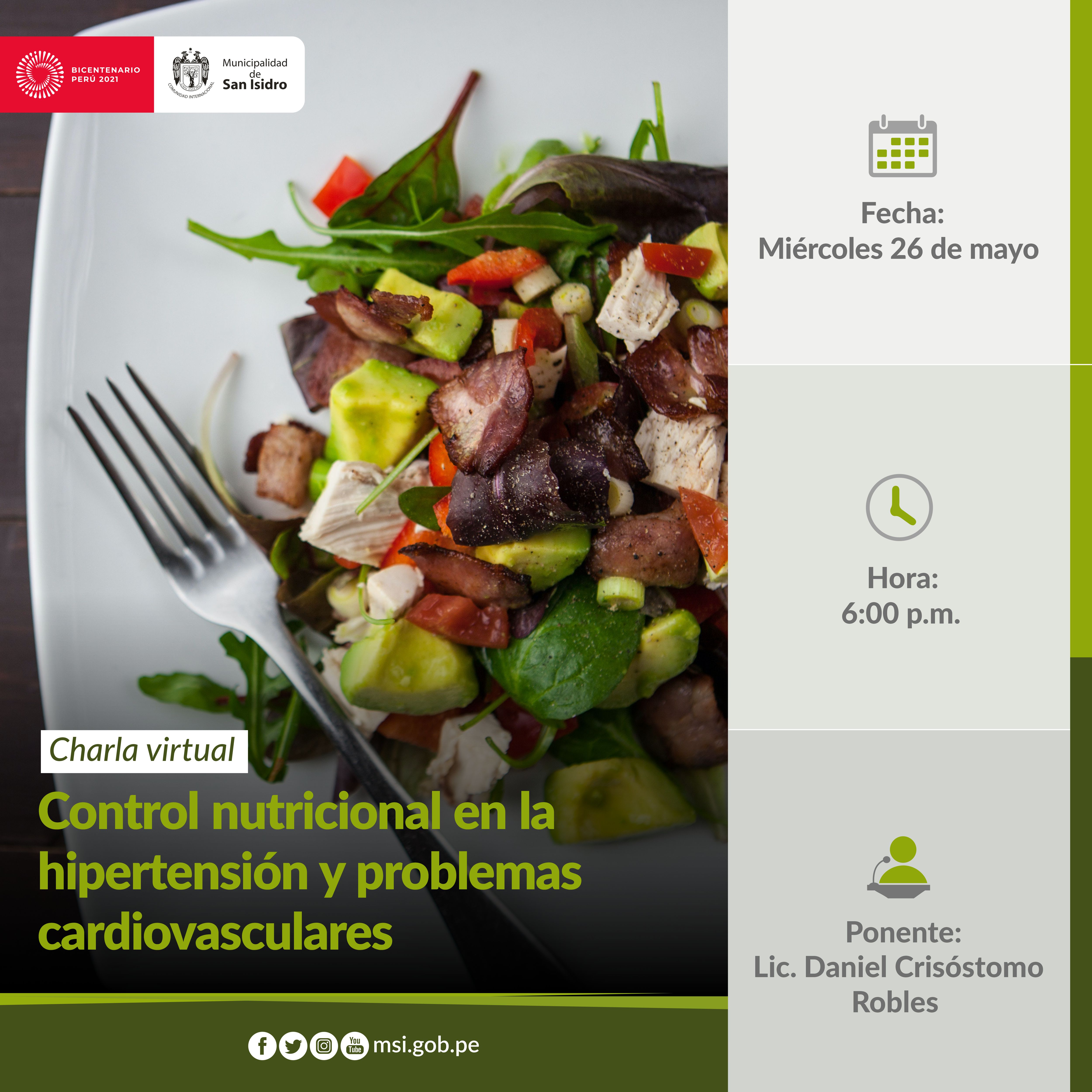 Control nutricional en la hipertensión