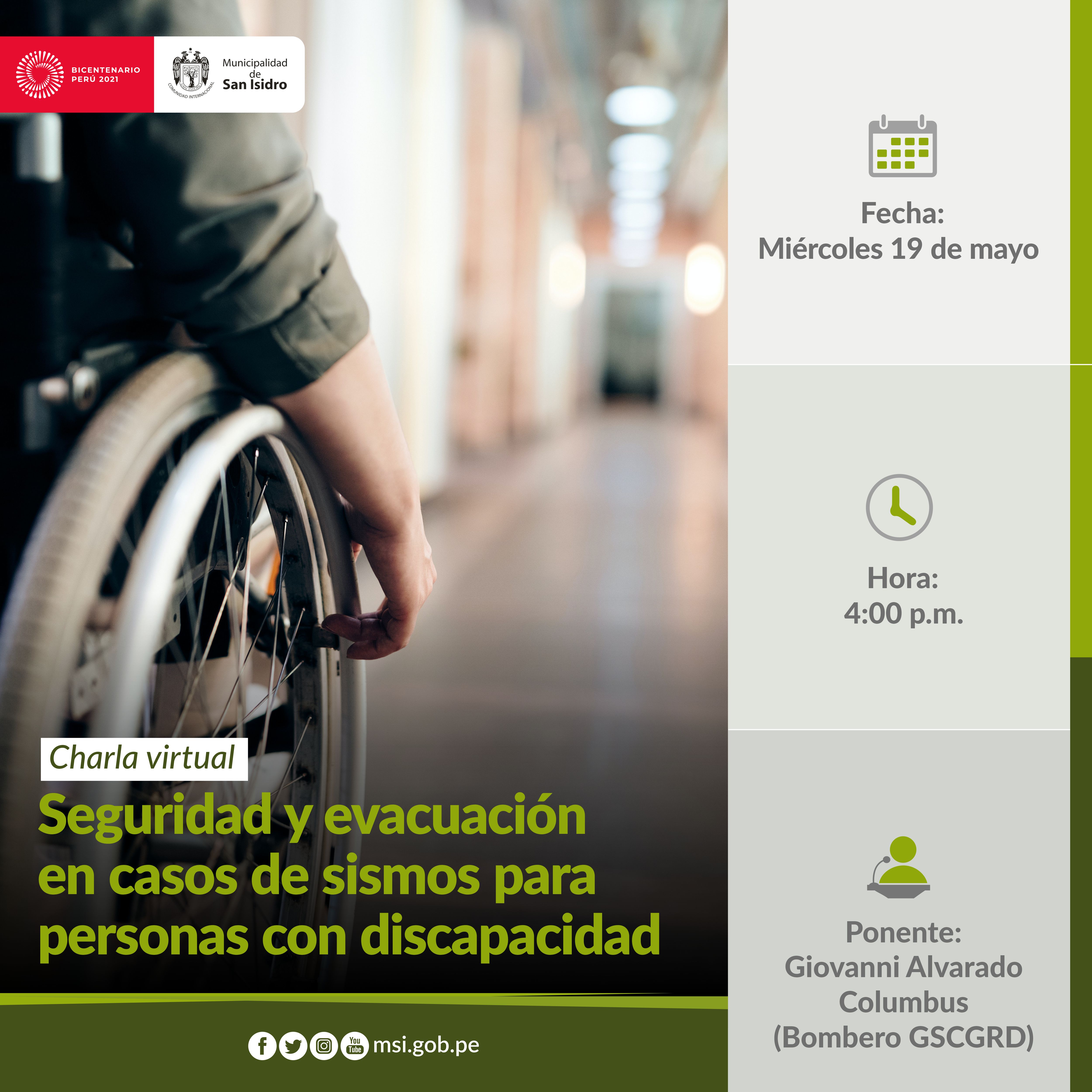 Evacuación en sismos para personas con discapacidad