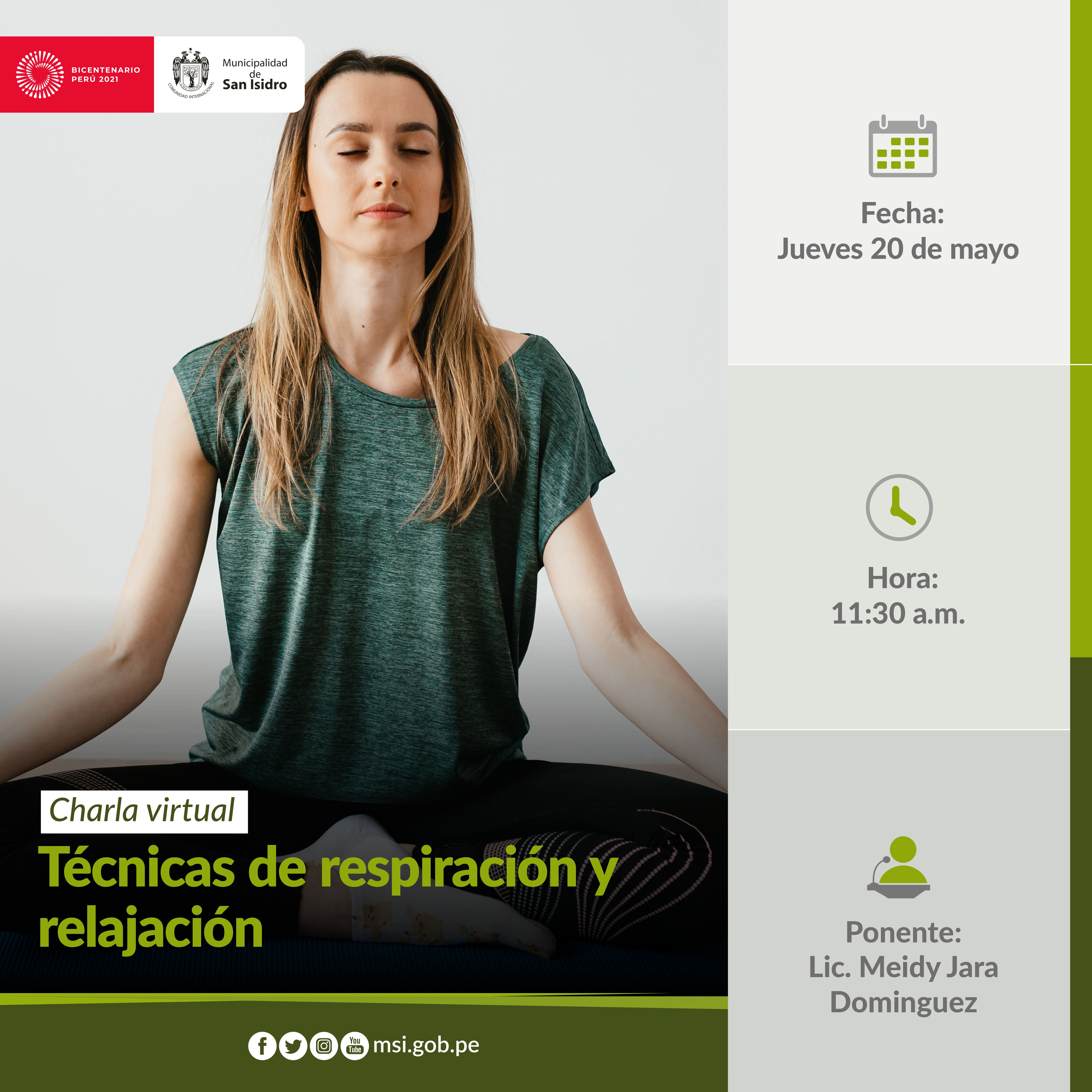 Técnicas de respiración y relajación