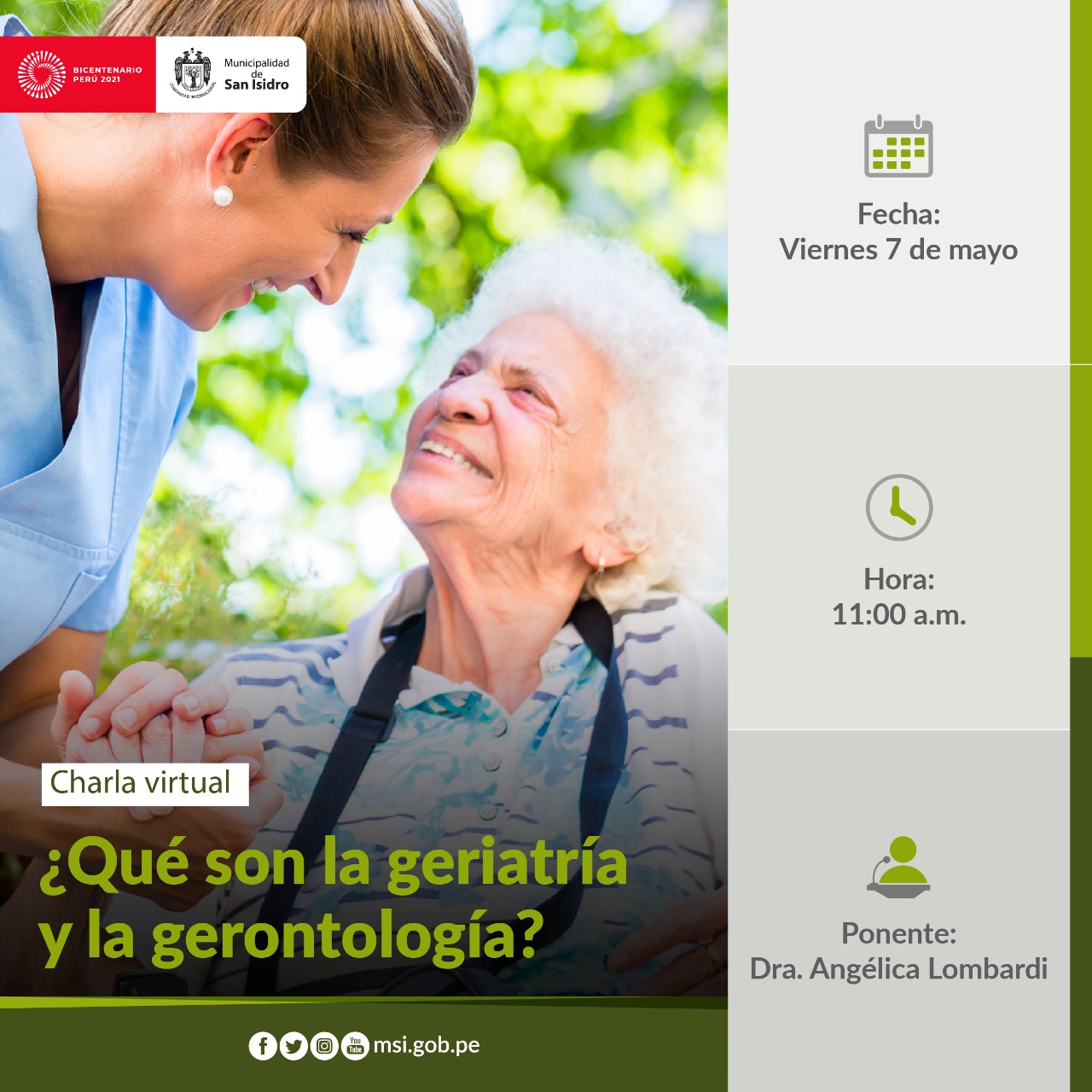 ¿Qué es la geriatría y gerontología?