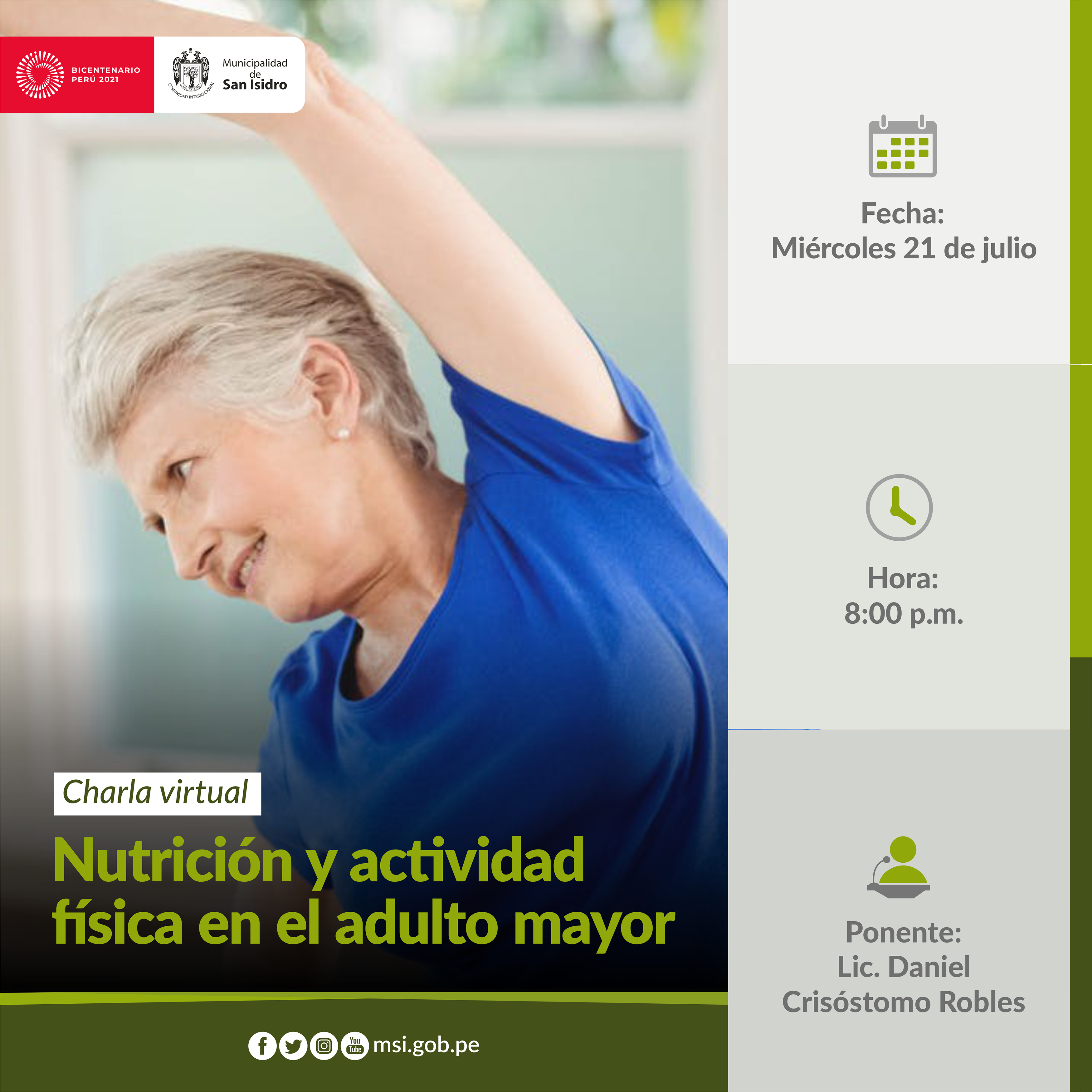 Actividad física en el adulto mayor