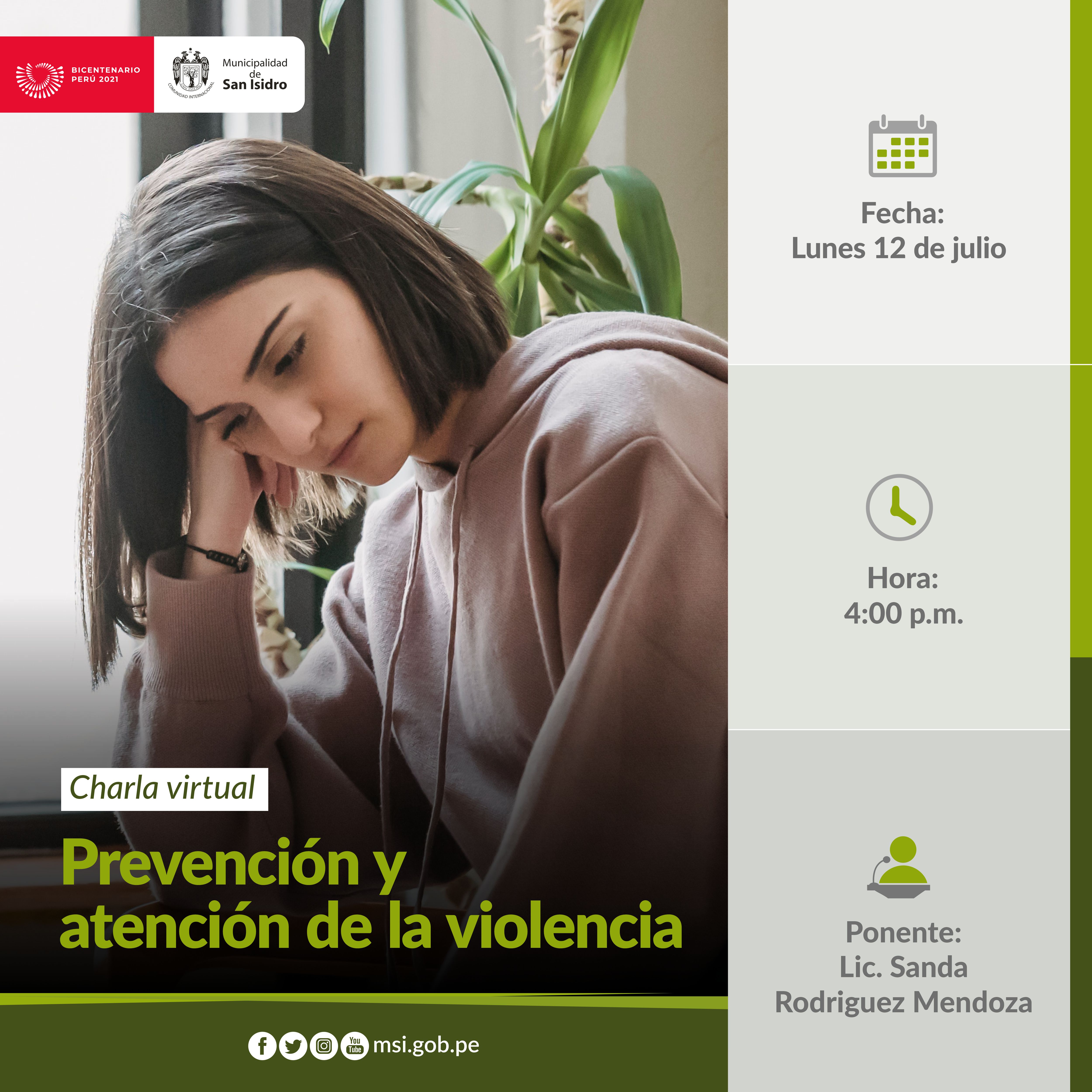 Prevención y atención en violencia