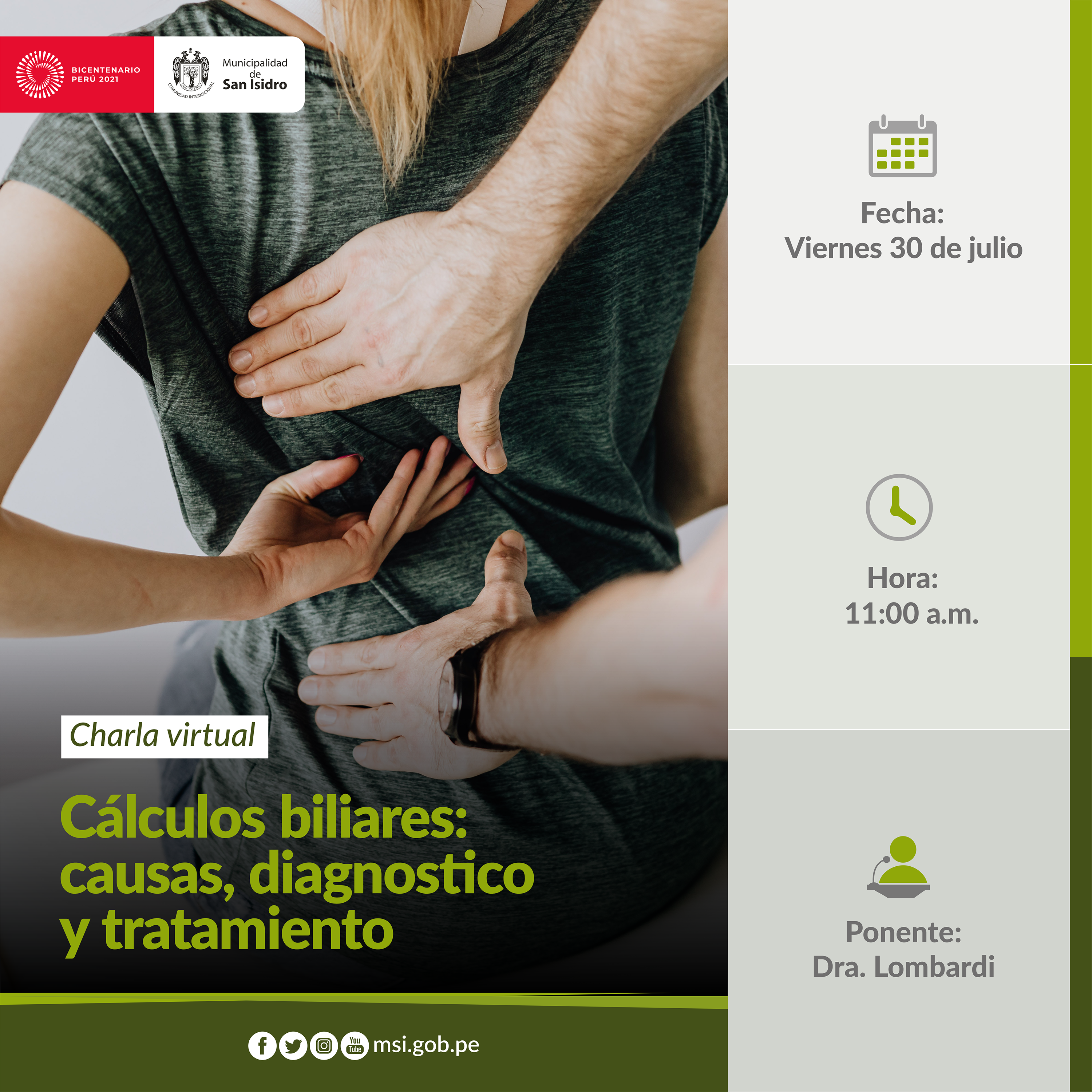 Cálculos Biliares: Causas y diagnostico