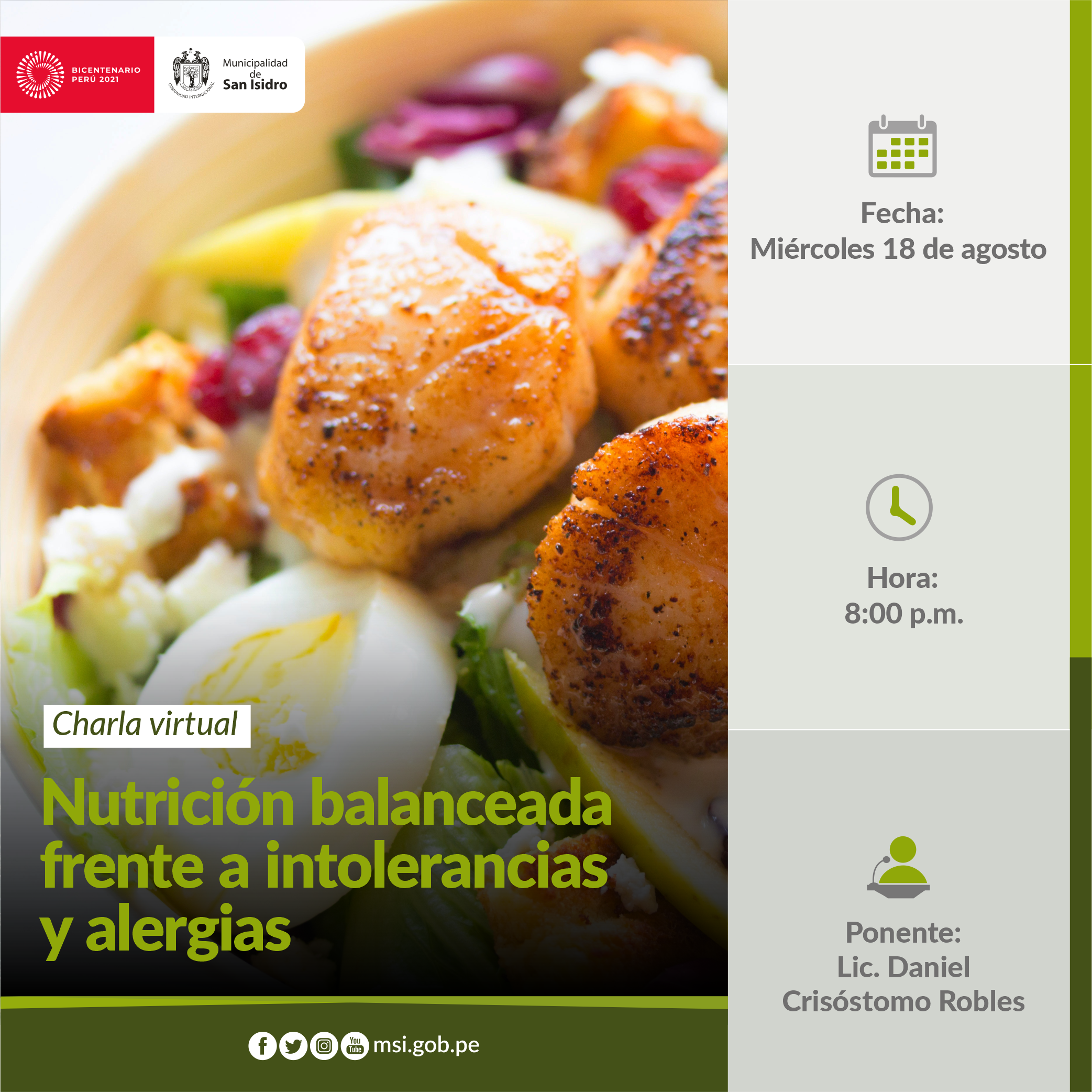 Nutrición frente a intolerancias y alergias