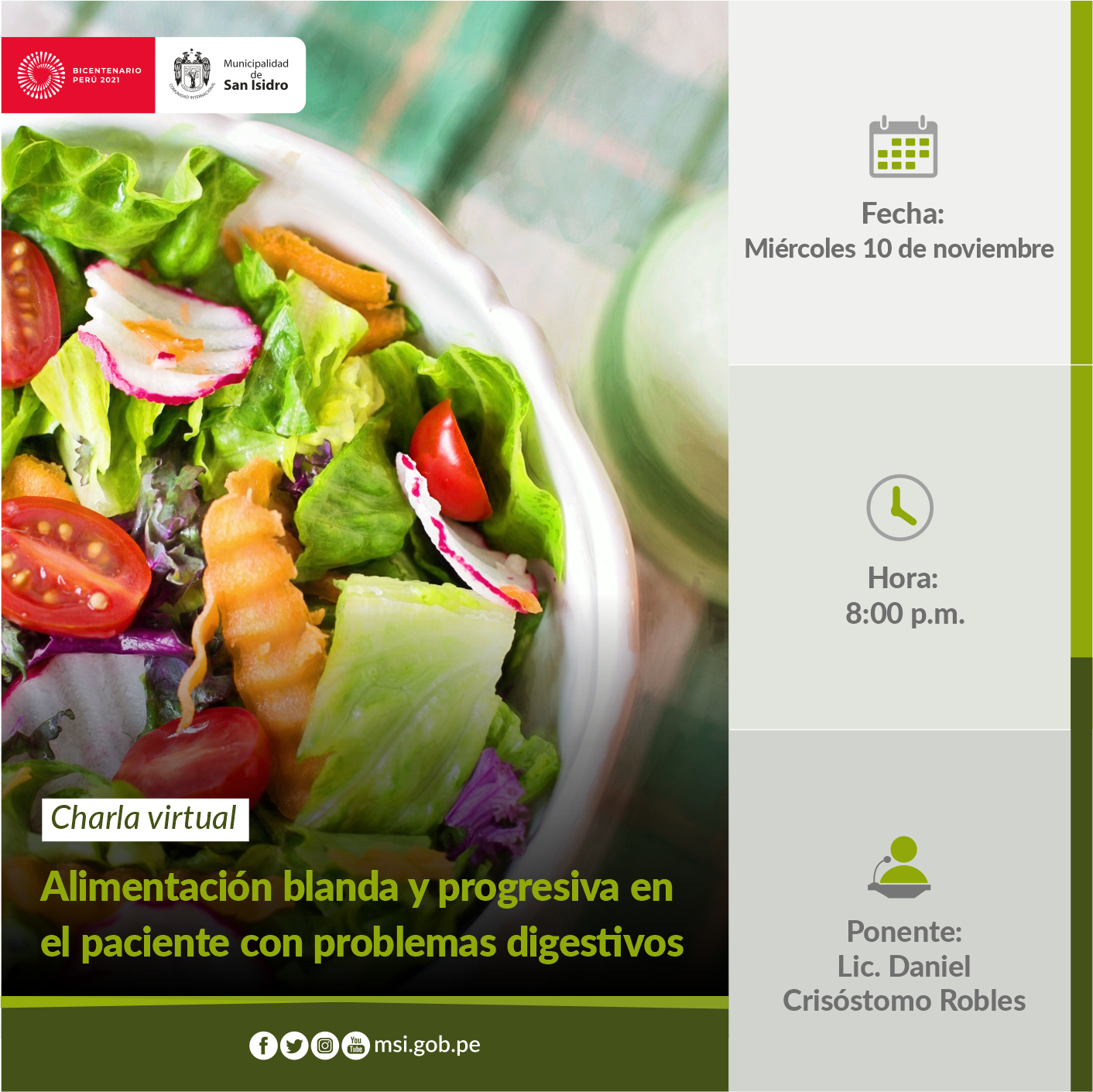 Alimentación en el paciente con problemas digestivos