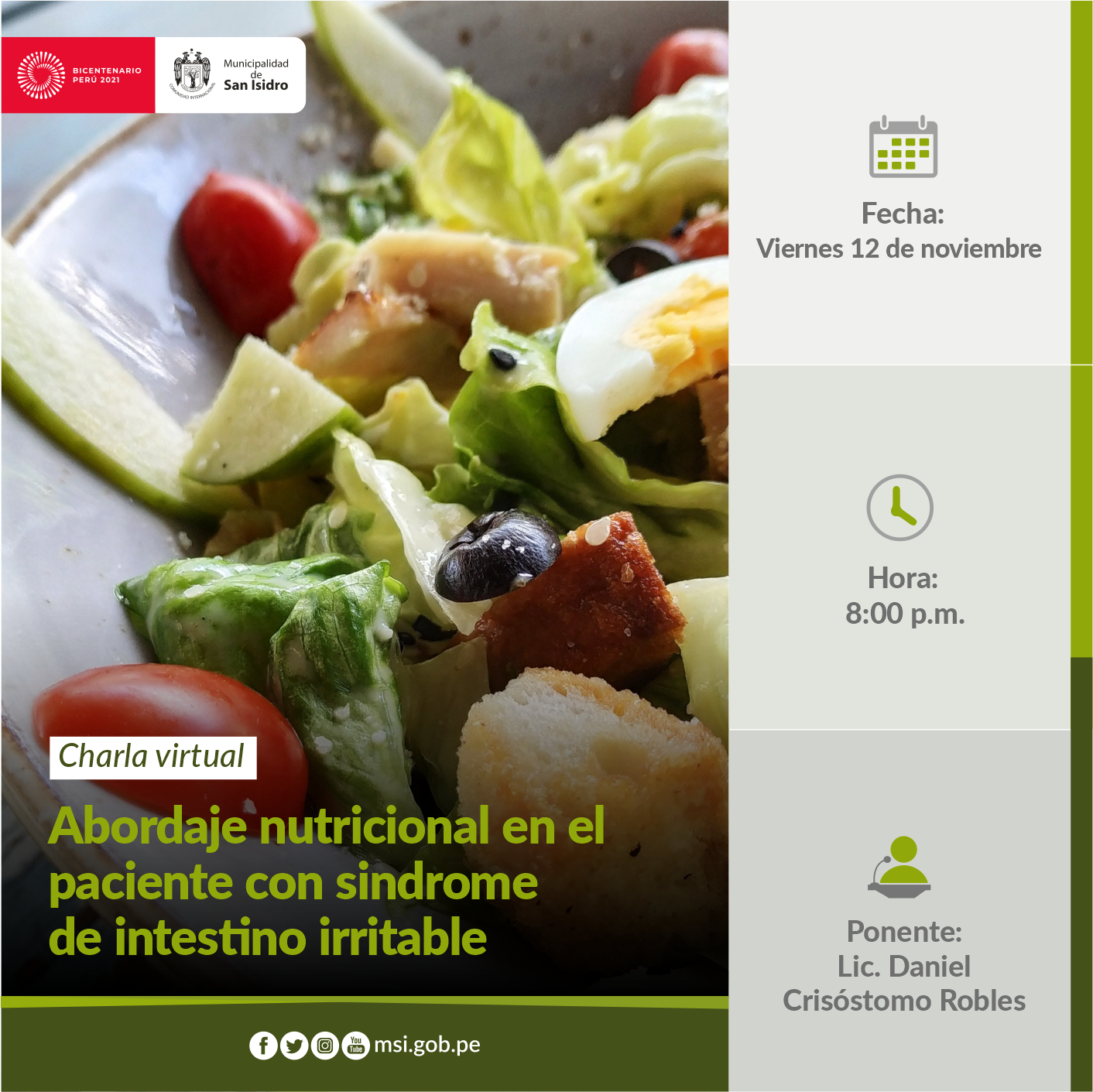 Abordaje nutricional en el paciente conintestino irritable