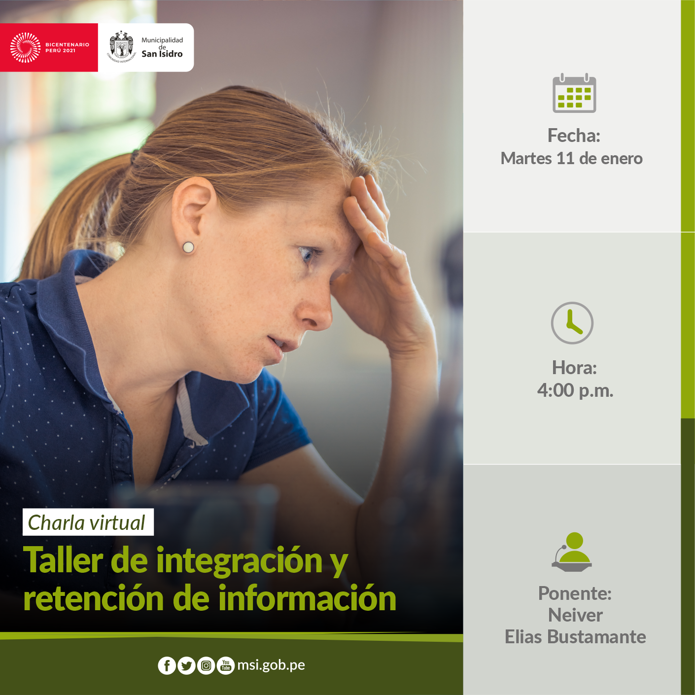 Taller de retención de información