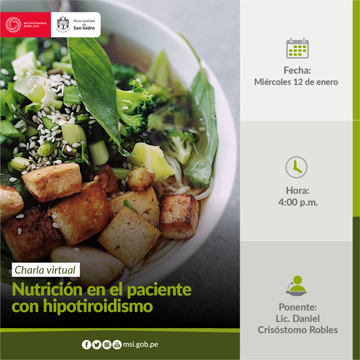 Nutrición en el paciente con hipotiroidismo