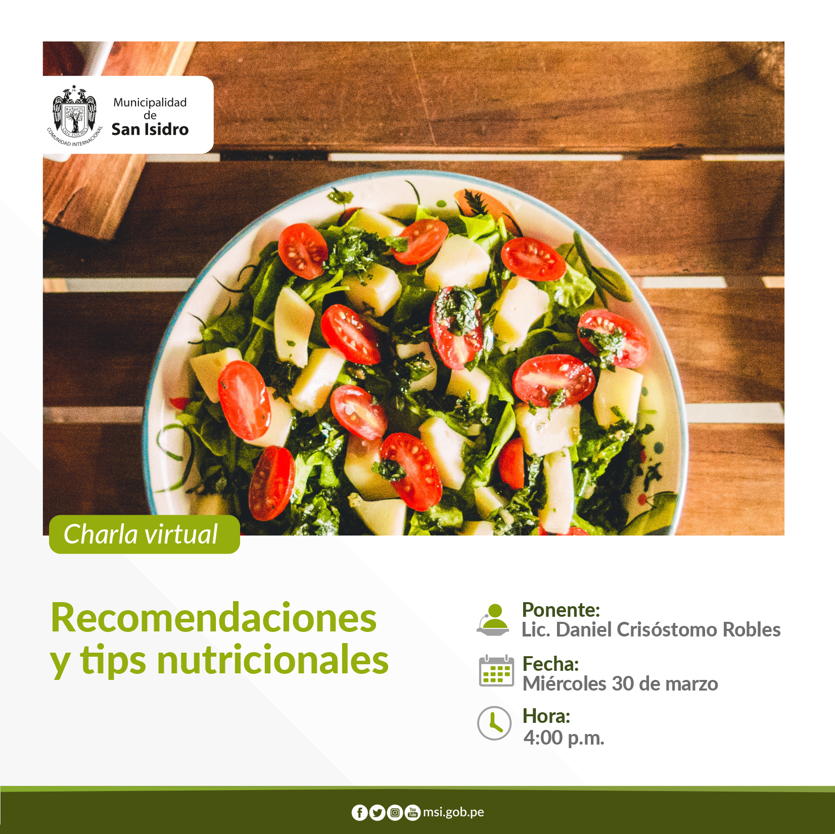 Recomendaciones  y tips nutricionales