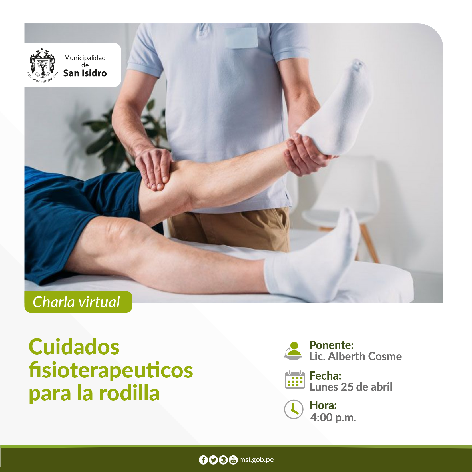 Cuidados fisioterapeuticos para la rodilla