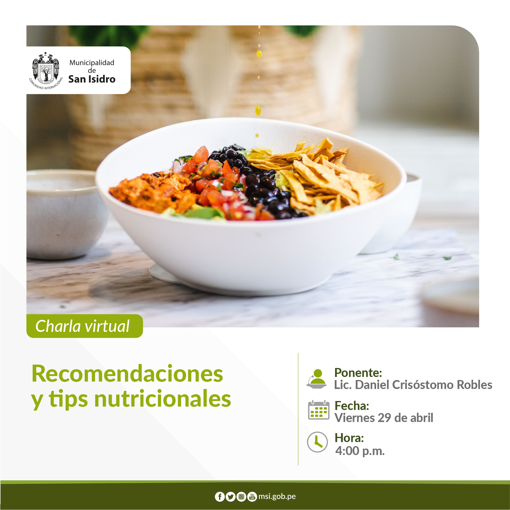 Recomendaciones y tips nutricionales