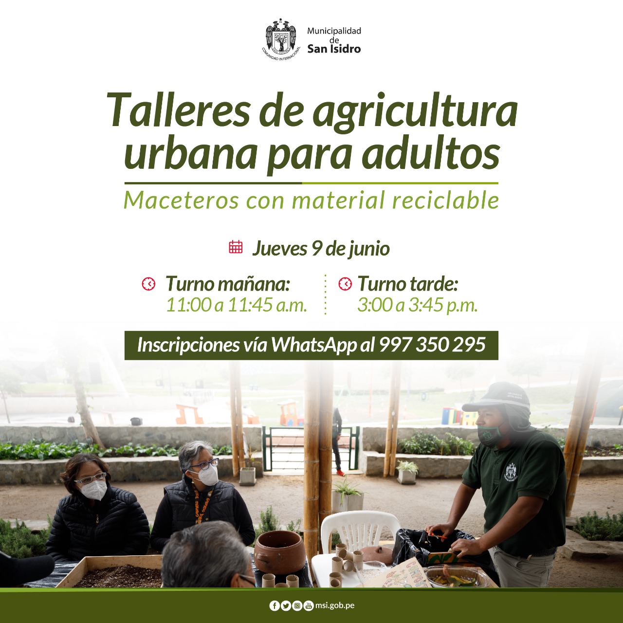 Talleres de agricultura urbana