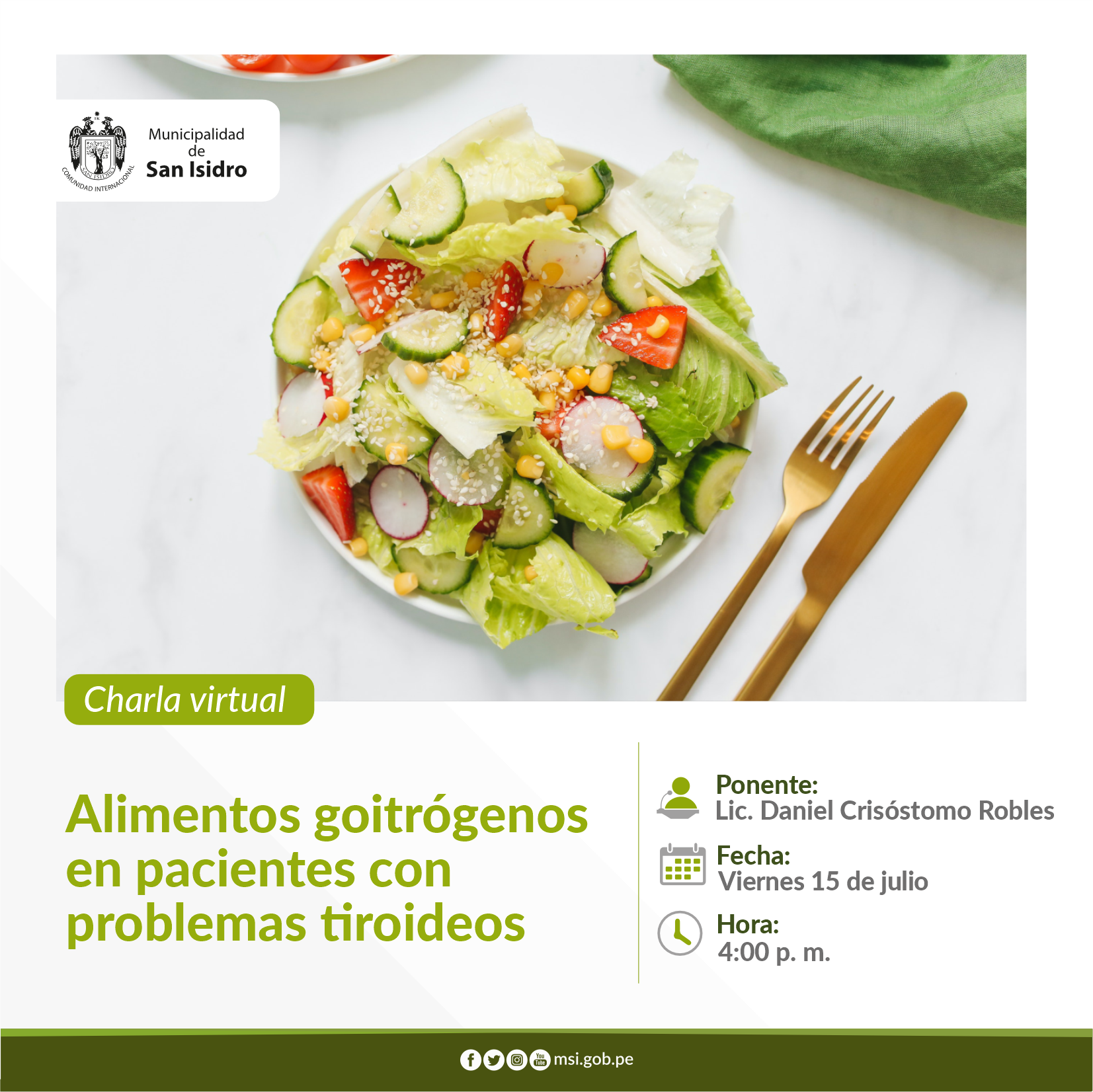 Alimentos goitrógenos en pacientes con tiroides