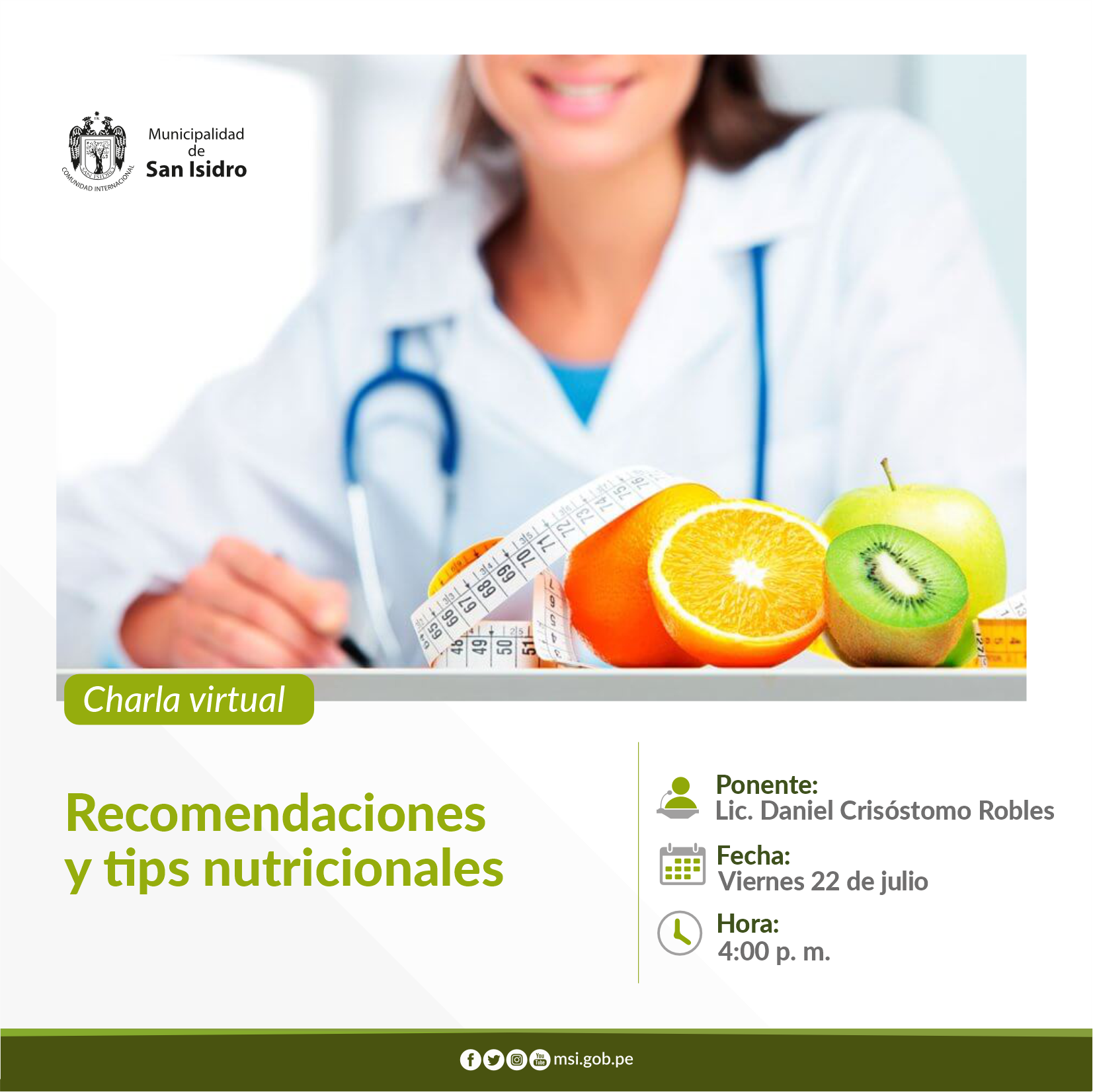 Recomendaciones y tips nutricionales