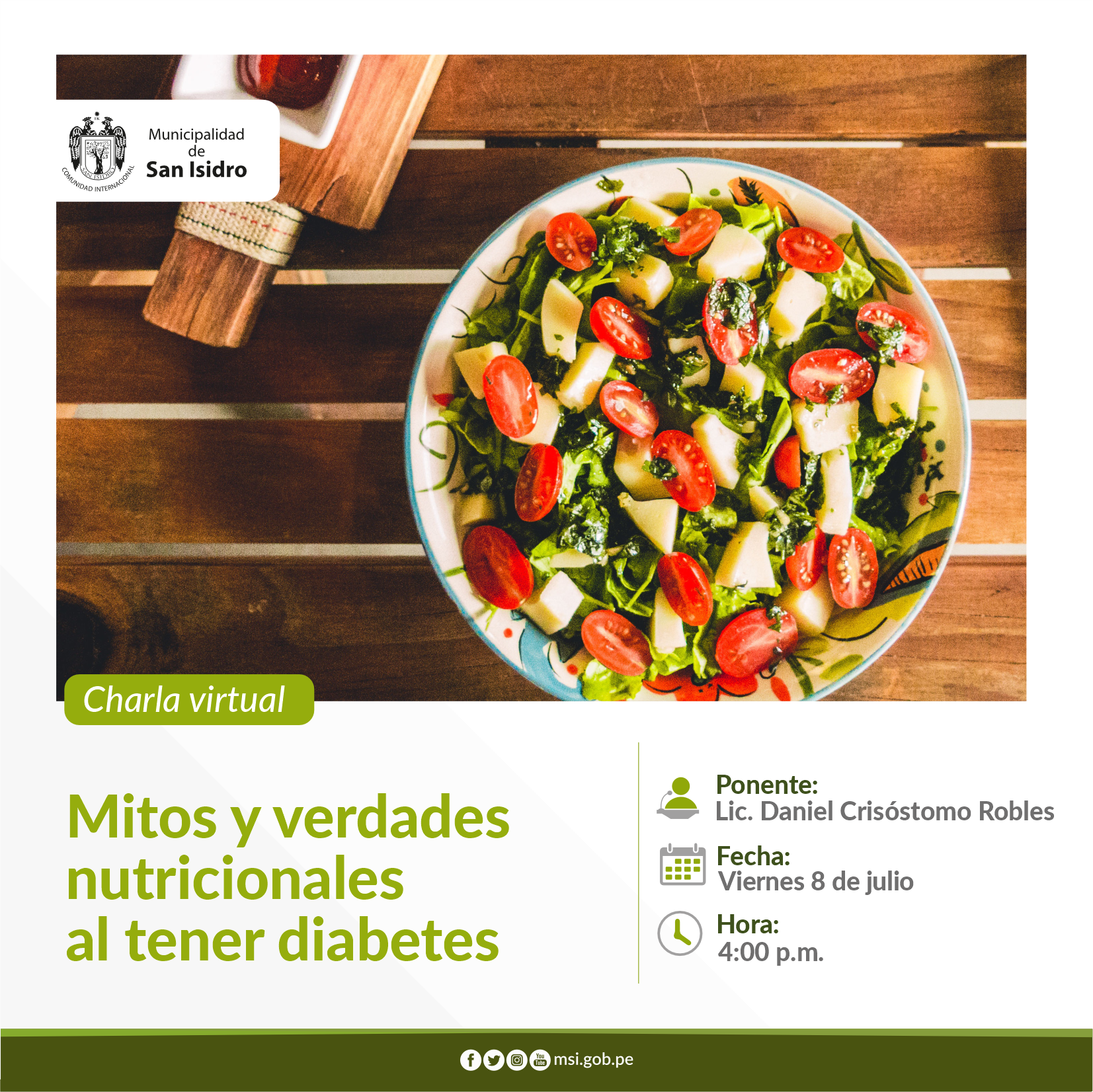 Mitos nutricionales al tener diabetes