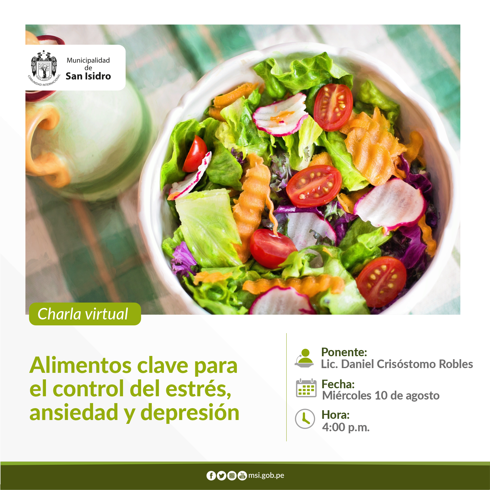 Alimentos clave para el control del estrés