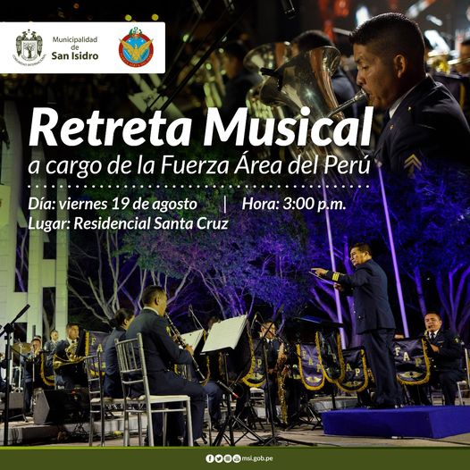 Retreta musical en la Residencial Santa Cruz