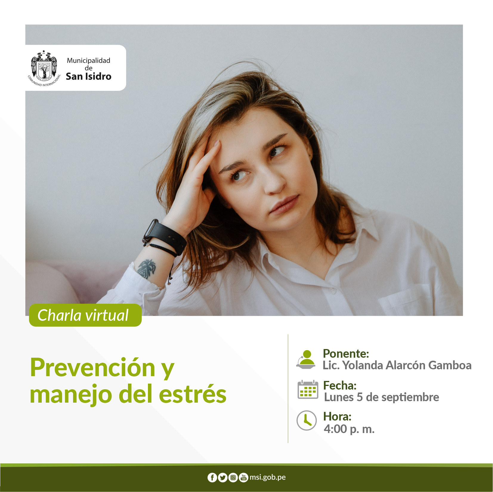 Prevención y  manejo del estrés